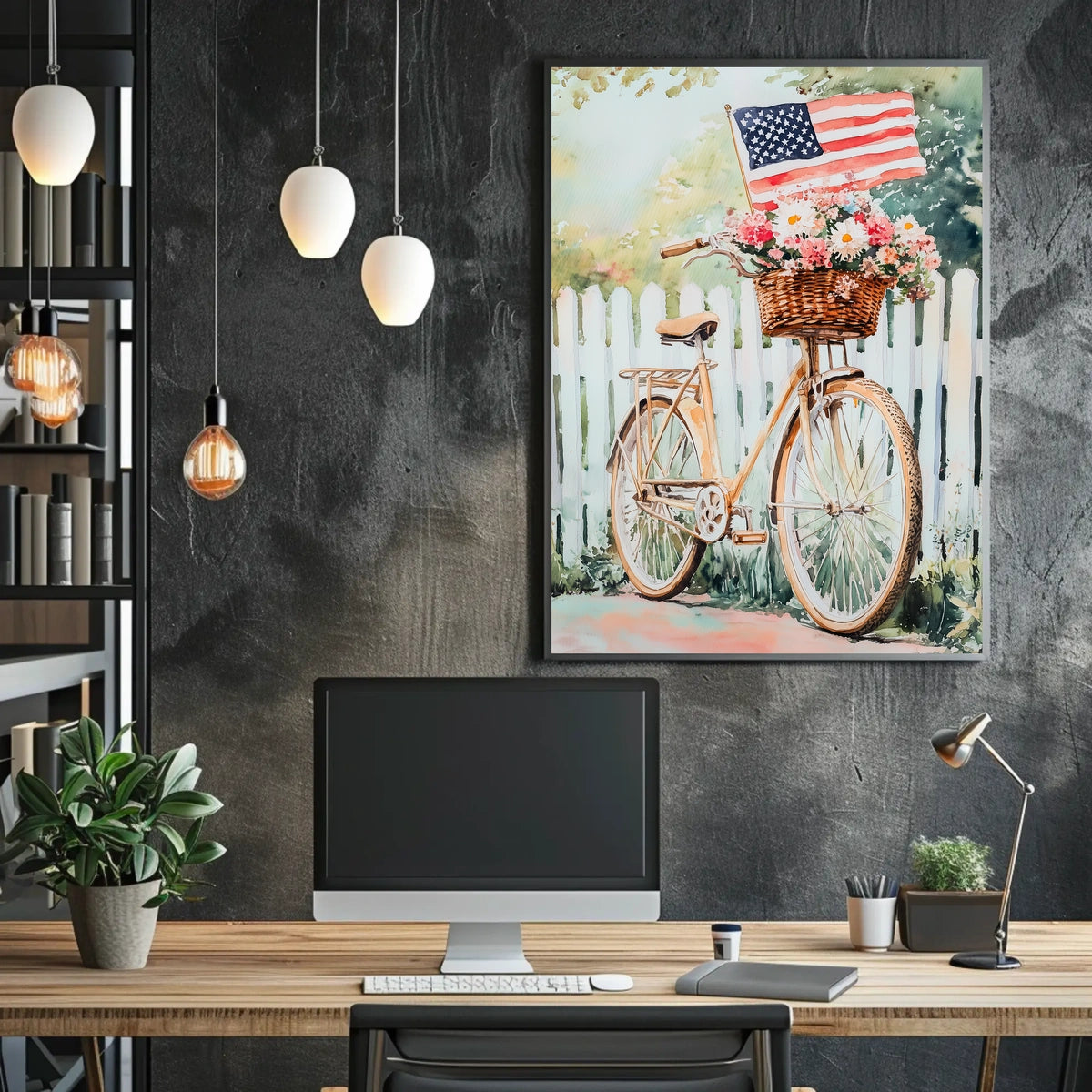 Vintage Bicycle Themed Home Decor Art Print 18x24 Poster