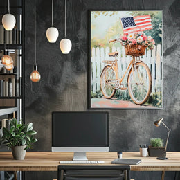 Vintage Bicycle Themed Home Decor Art Print 18x24 Poster