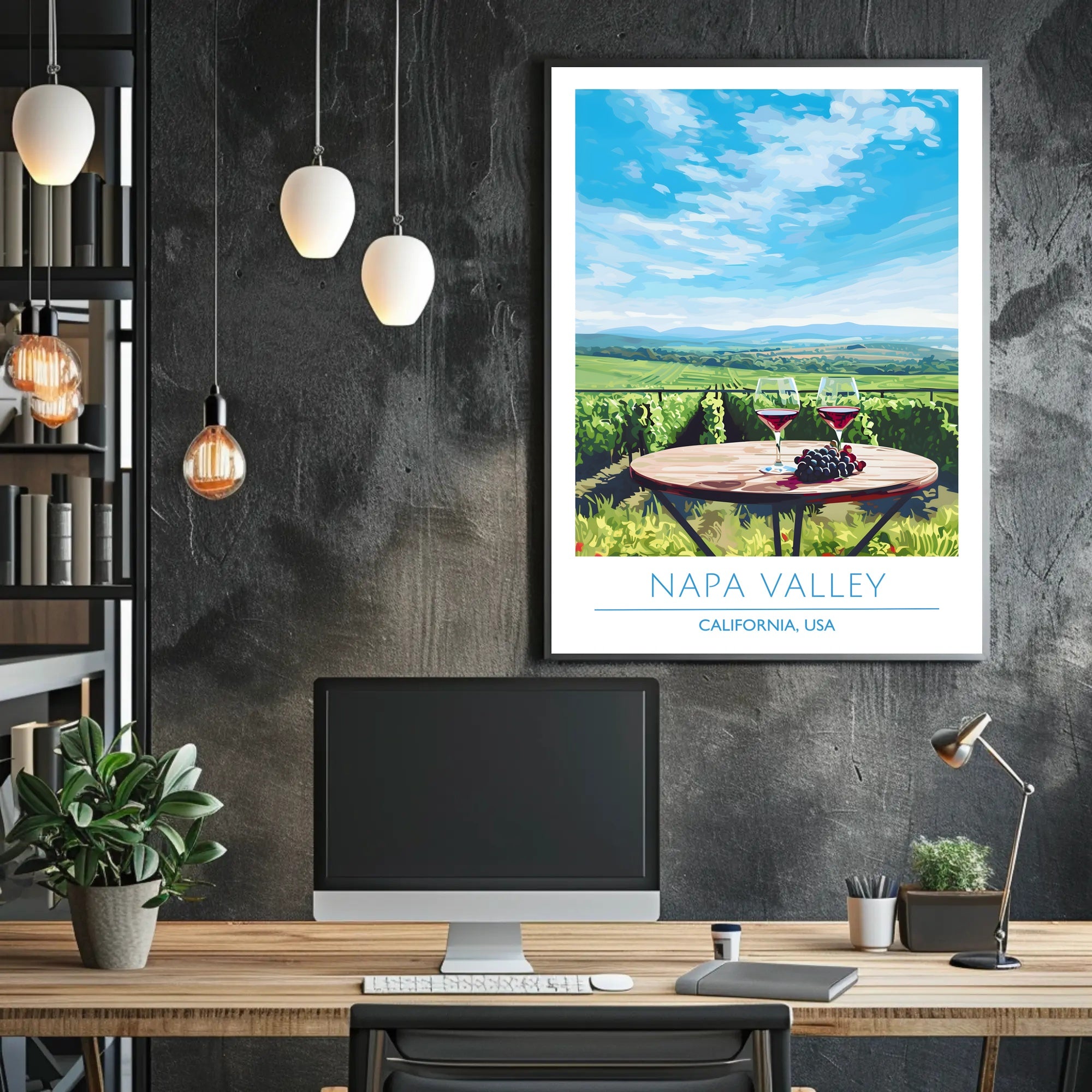 Napa Valley Wine Country Travel Poster