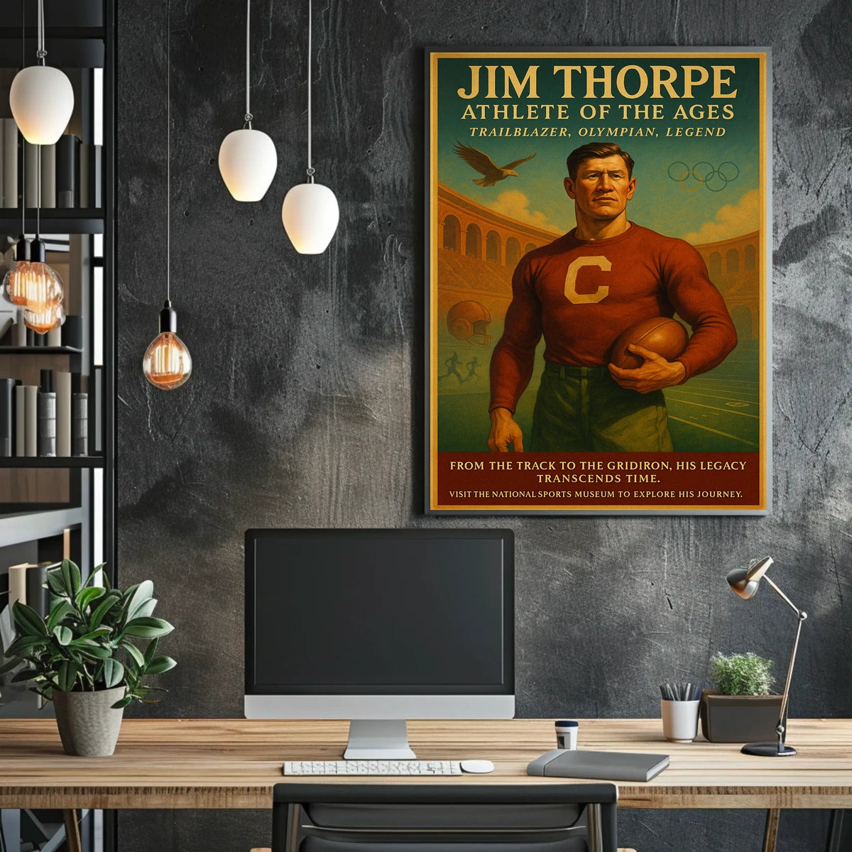 Jim Thorpe Legendary Athlete Jim Thorpe Poster