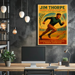 Jim Thorpe Legendary Olympian Cultural Icon Jim Thorpe Poster