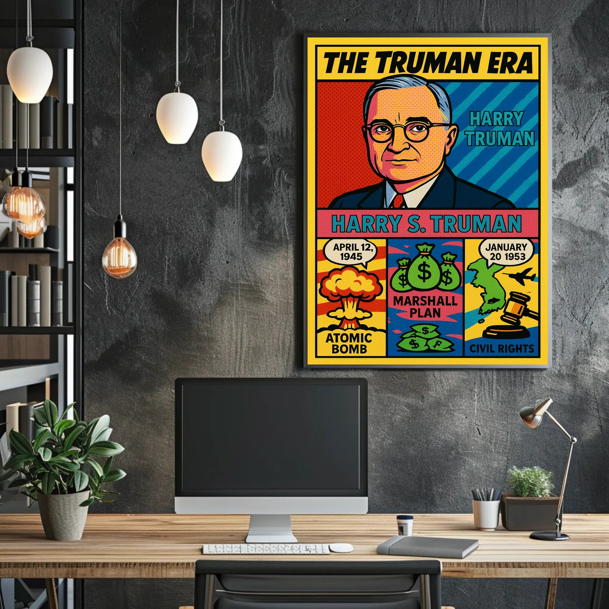 Harry S. Truman The Truman Era Poster PosterGoat