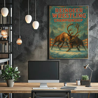 Reindeer Wrestling Championship Poster