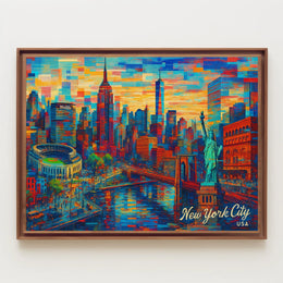 New York City Skyline Poster