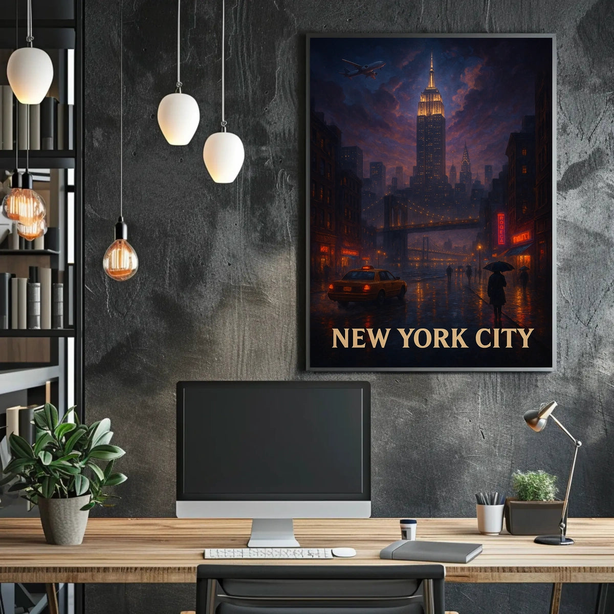New York City Nightscape Poster