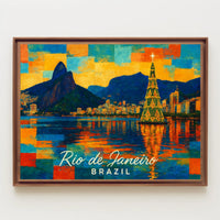 Rio de Janeiro Holiday Scene Poster