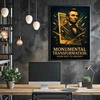 Abraham Lincoln 3d Pop Poster