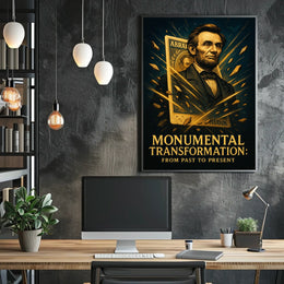 Abraham Lincoln 3d Pop Poster