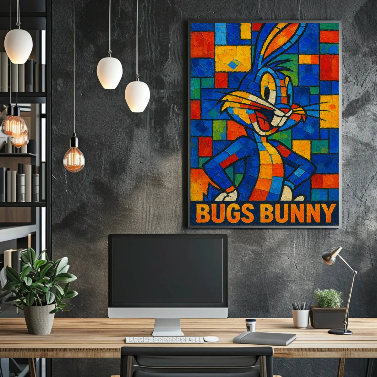Bugs Bunny in Vibrant Colors Poster