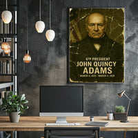 John Quincy Adams 6th President of the United States Damaged Photograph Poster