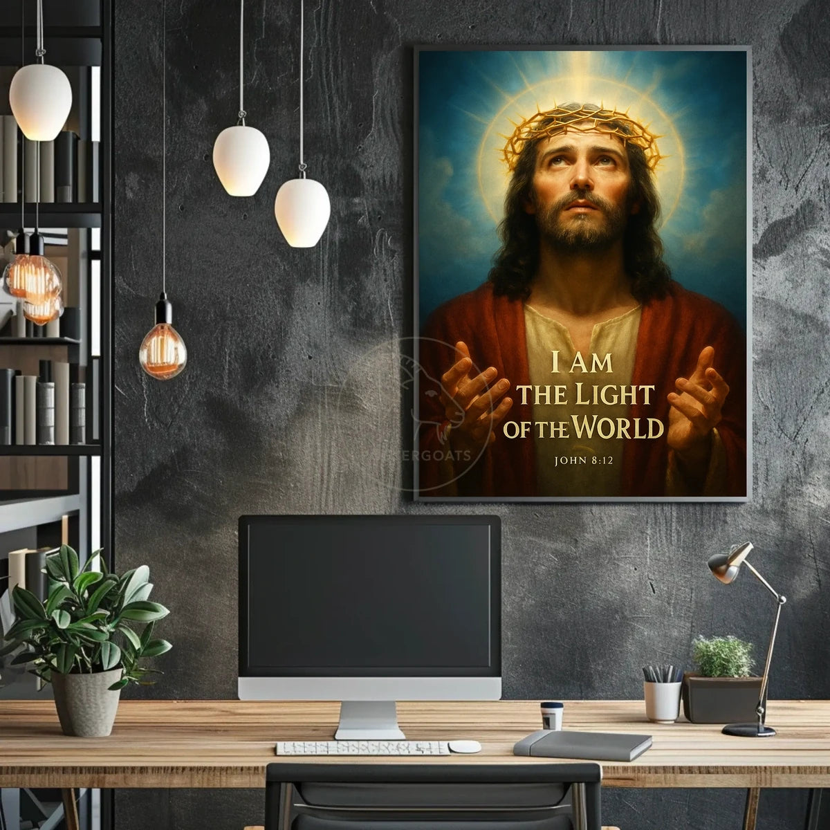 Jesus Christ Divine Light Classical Religious Artistic Poster