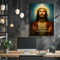 Jesus Christ Divine Light Classical Religious Artistic Poster