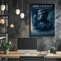 John F. Kennedy A Legacy Of Leadership Poster