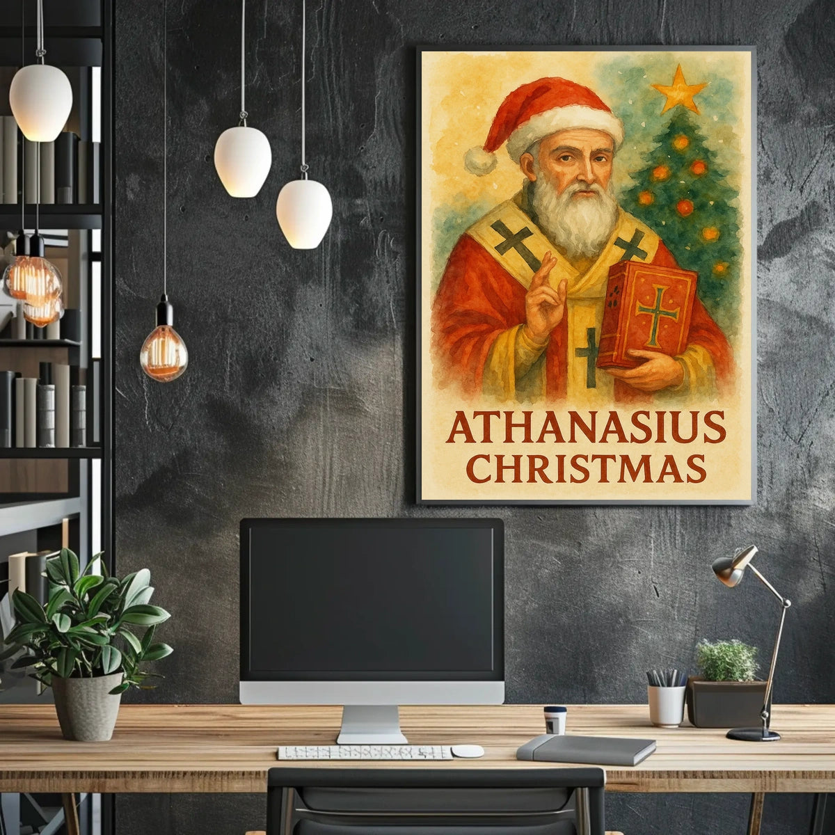 Athanasius Christmas Fusion Historical or Presidential Poster