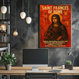 Saint Frances Of Rome Poster
