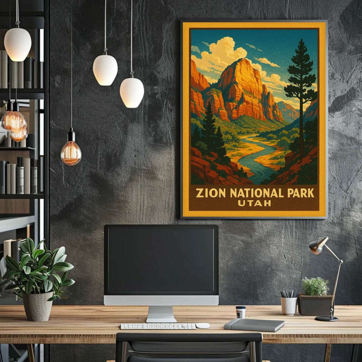 Zion National Park Utah Poster