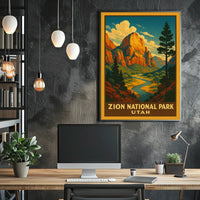 Zion National Park Utah Poster