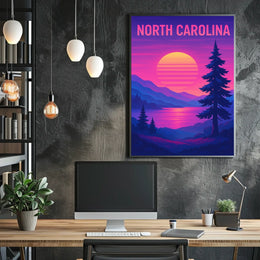 North Carolina Sunset Poster