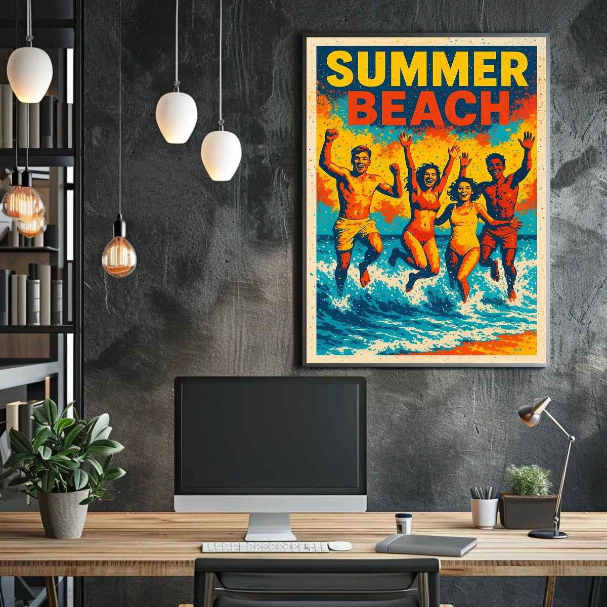 Summer Beach Vibes Poster