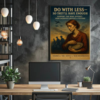 Do With Less for the War Effort Poster