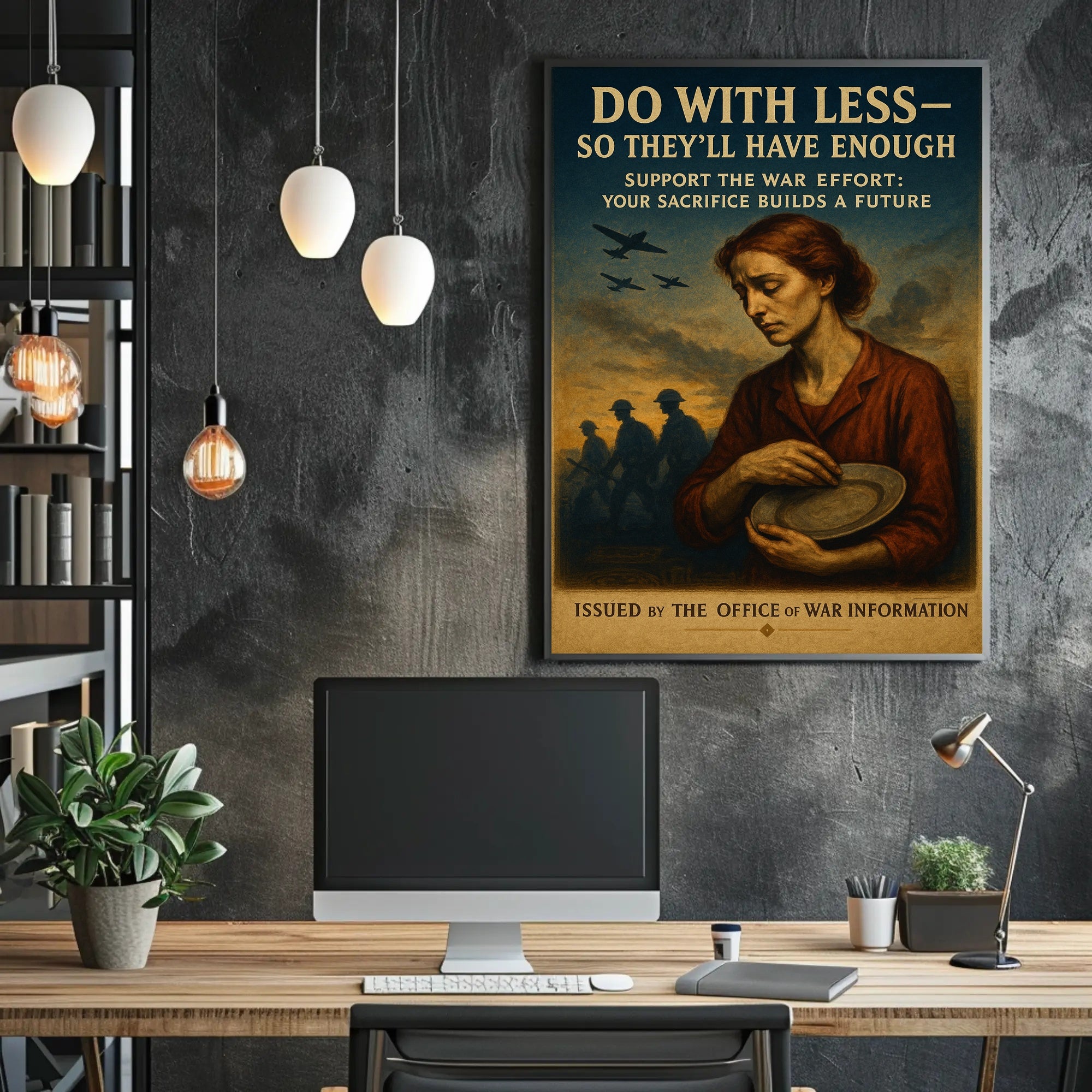 Do With Less for the War Effort Poster