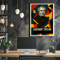 Zachary Taylor 12th President of the United States Abstract Pop Poster