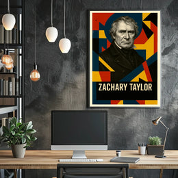 Zachary Taylor 12th President of the United States Abstract Pop Poster