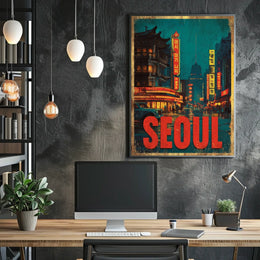 Seoul Nightscape Poster