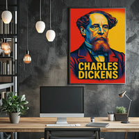 Charles Dickens Portrait Poster
