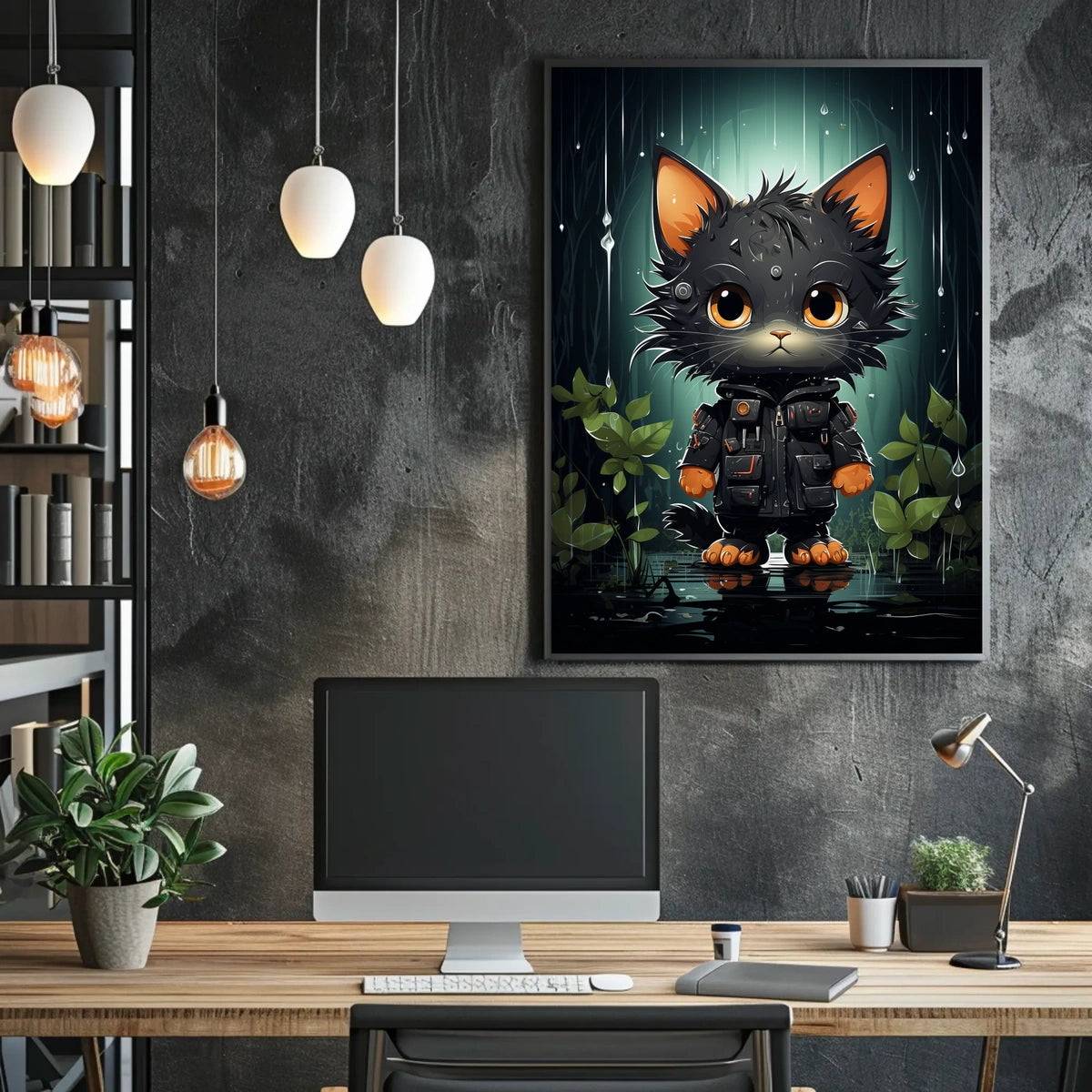 The Adventurous Cat In The Rainforest Poster