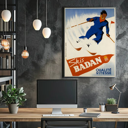 Skis Badan Quality And Speed Poster