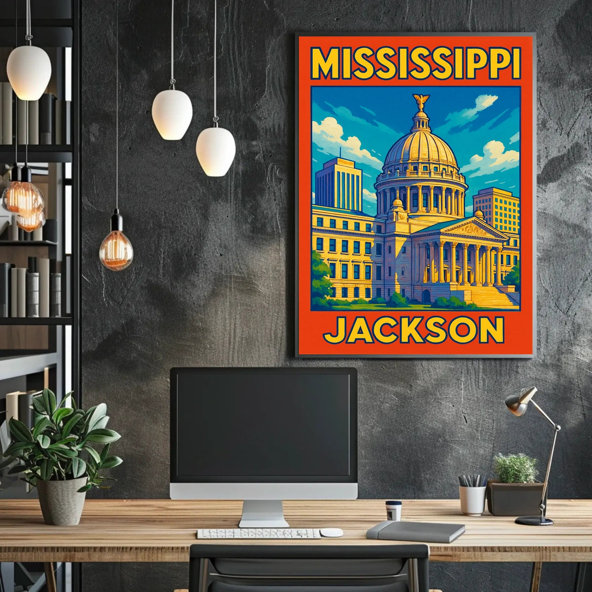 Mississippi State Capitol Jackson Poster