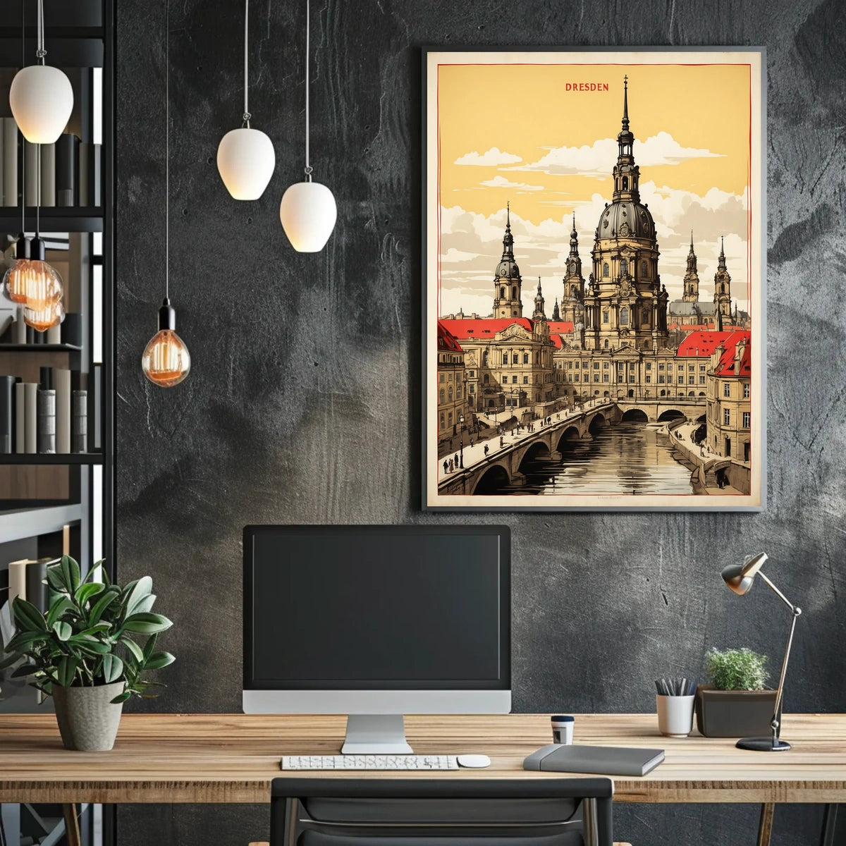 Dresden Architectural Elegance Poster