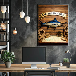 Sail the High Seas Poster PosterGoat