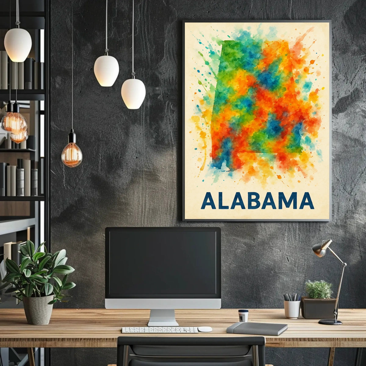 Vibrant Alabama Poster