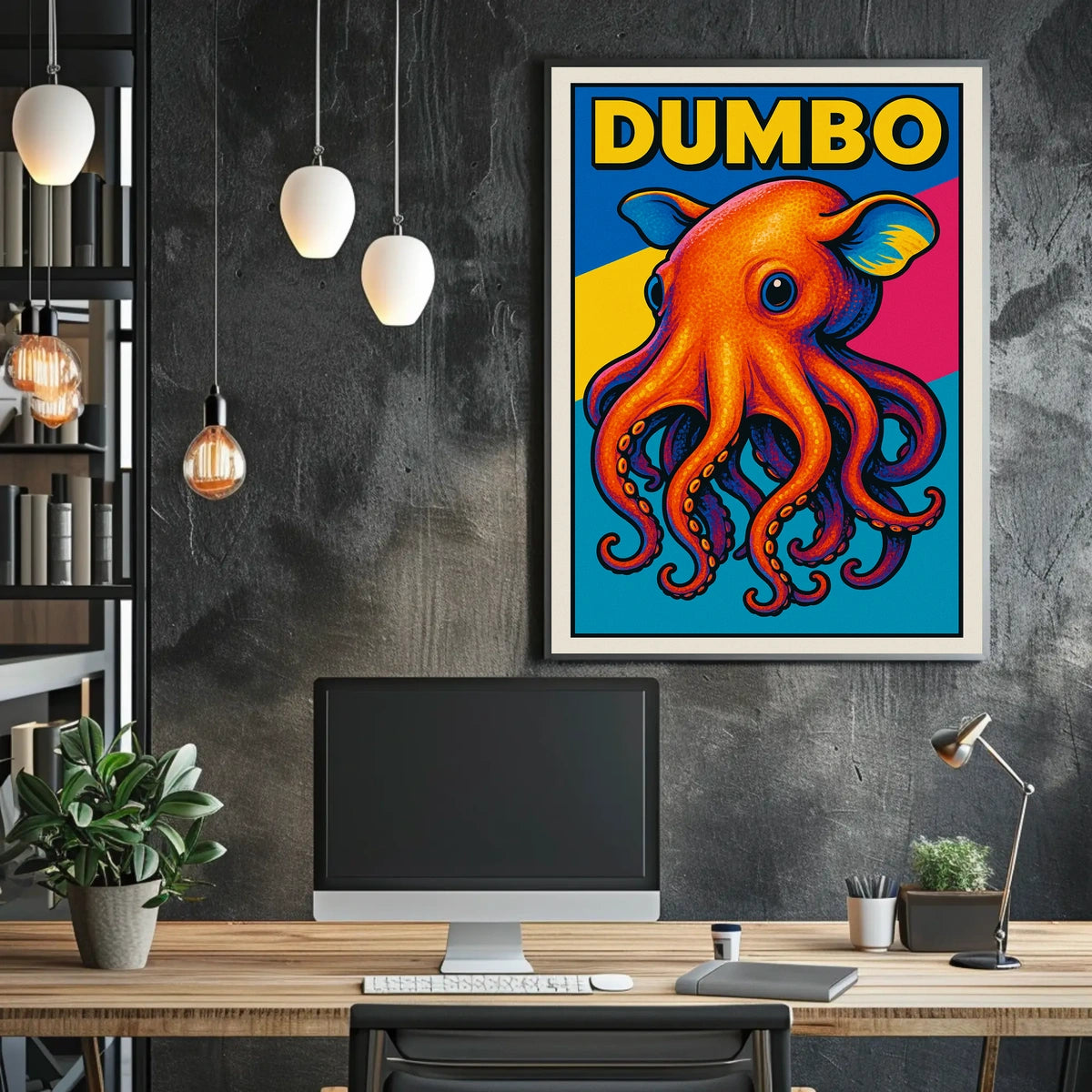 Dumbo Octopus Illustration Poster