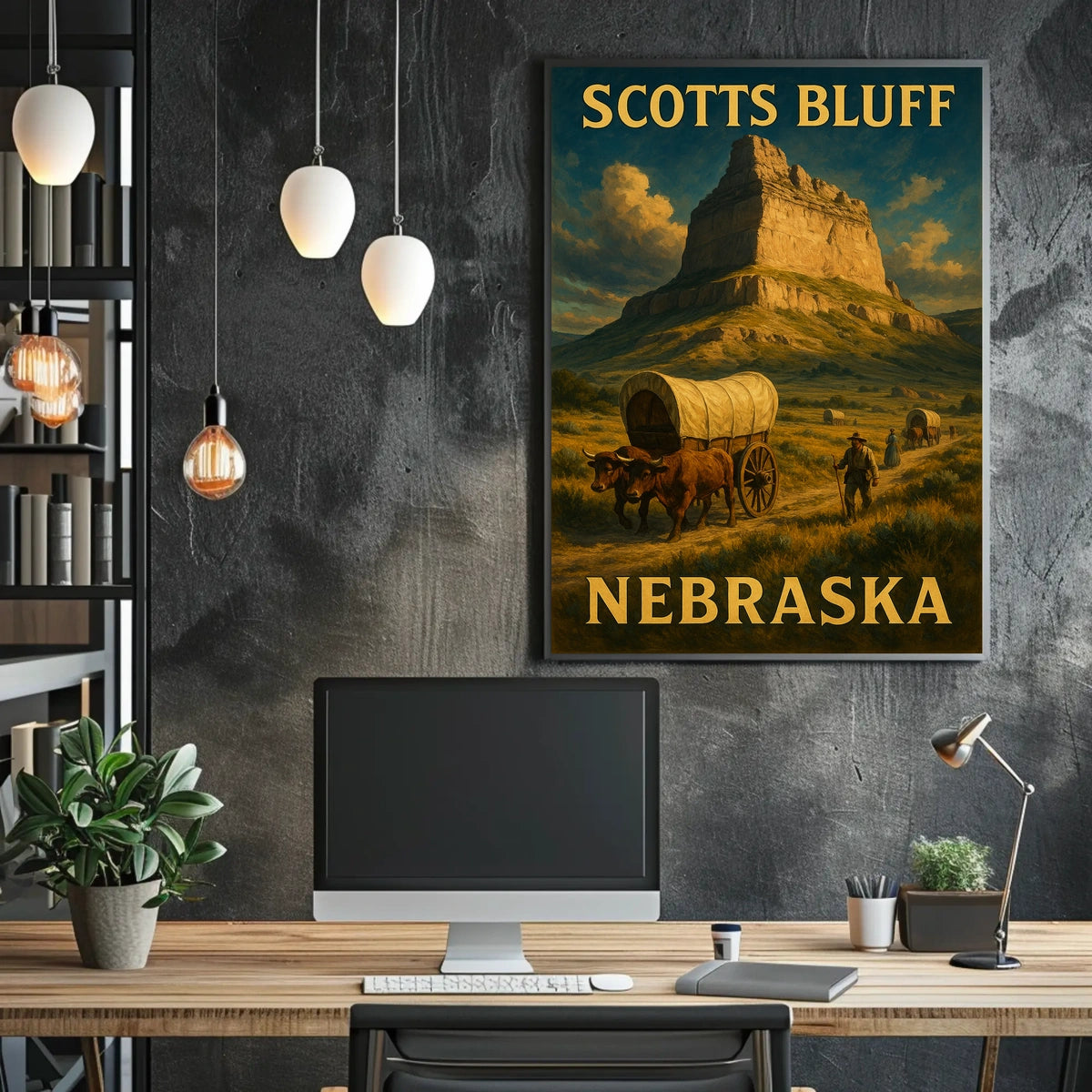 Scotts Bluff Nebraska Poster