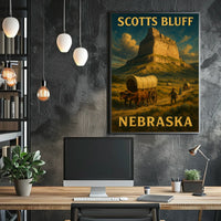 Scotts Bluff Nebraska Poster