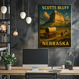 Scotts Bluff Nebraska Poster
