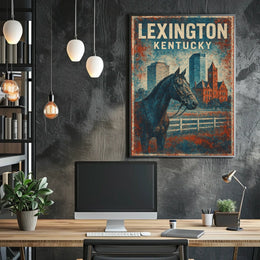 Lexington Equestrian Culture Enthusiast Vintage Poster