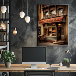 Vintage Bakery Storefront Poster