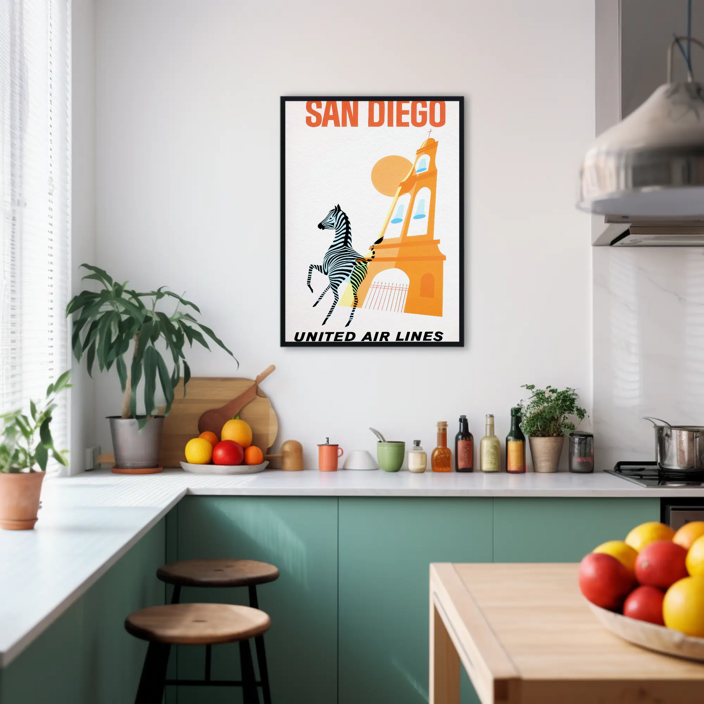 San Diego - United Air Lines Poster