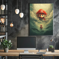 Mario In The Clouds Poster