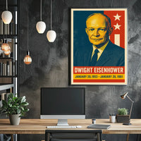 Eisenhower Presidency Retro Pop Art Poster