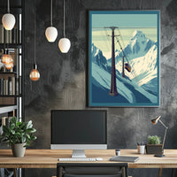 Mountain Cable Car Journey Poster