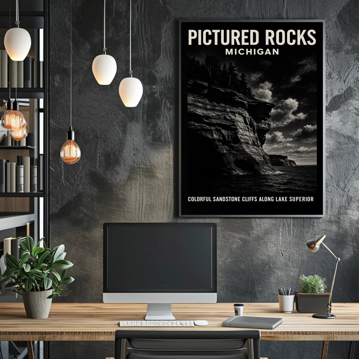 Pictured Rocks Of Michigan Poster