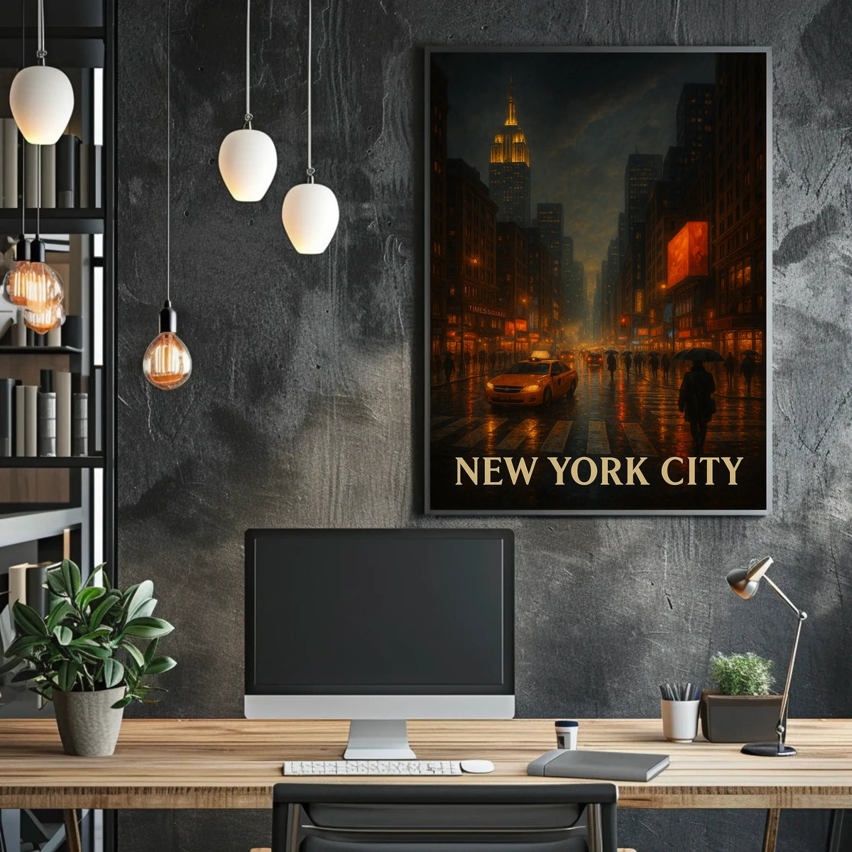 New York City Nightscape Poster