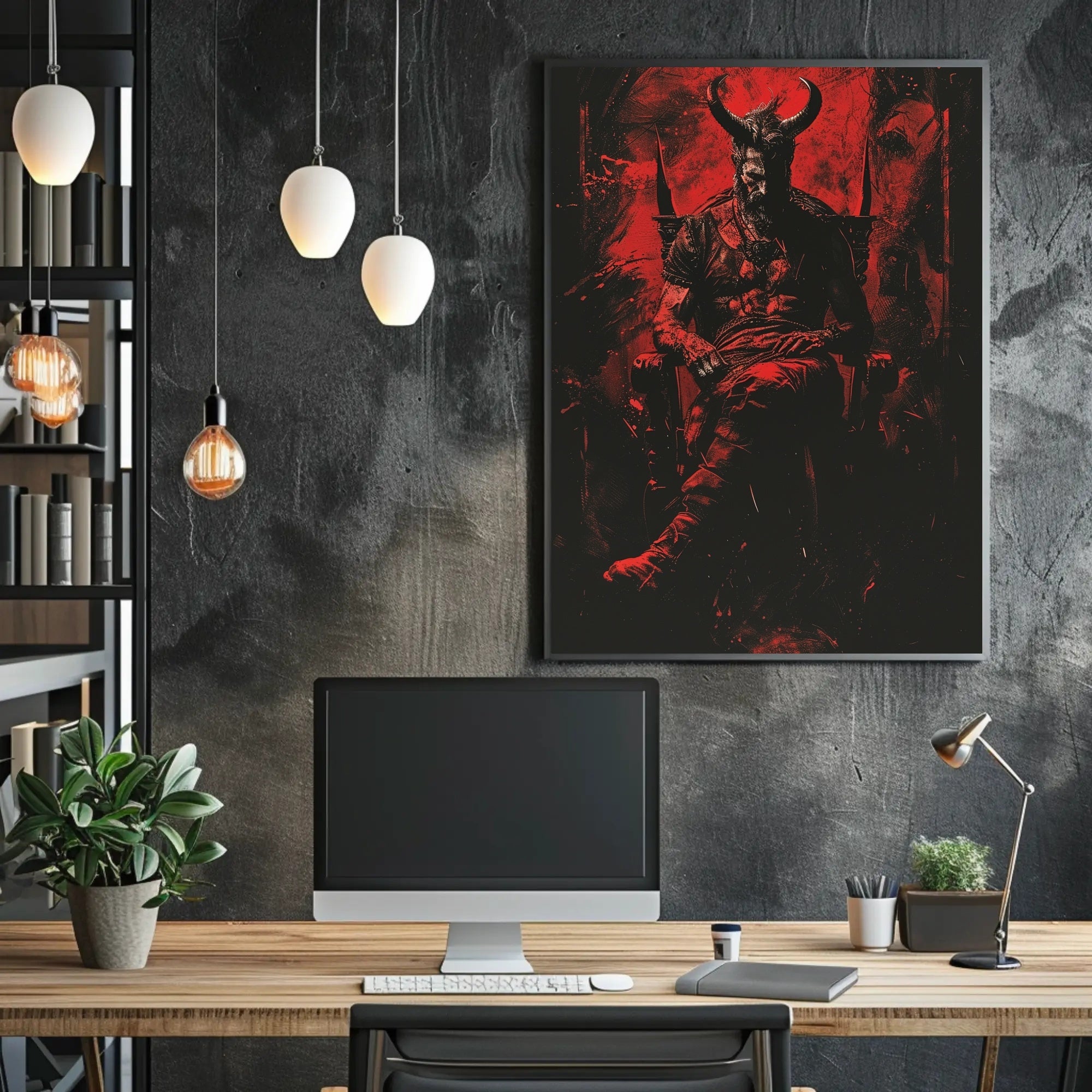 The Dark Throne Art Print Poster for Home Decor and Wall Art PosterGoat