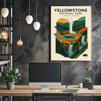 Yellowstone National Park A Natural Wonder Poster