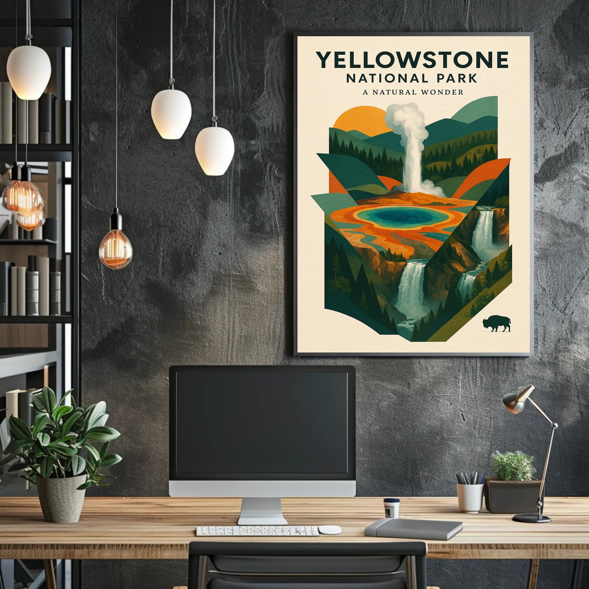 Yellowstone National Park A Natural Wonder Poster